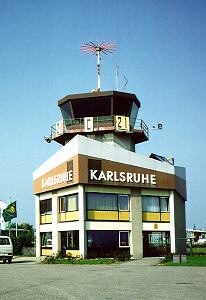 Tower, Kontrollturm vom Flugplatz Karlsruhe-Forchheim